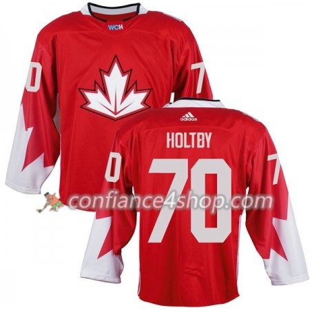 Adidas Maillot de Hockey Canada Braden Holtby 70 Coupe du monde de hockey sur glace 2016 Rouge - Homme